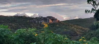 Paisagem natural perto da casa de hóspedes