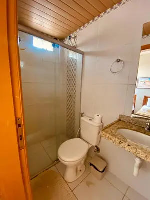Uma casa de banho em Apartamento Charme Guará 2 - Centrinho de Guaramiranga