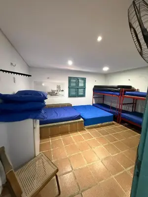 Uma cama ou camas num quarto em Linda casa Taiba