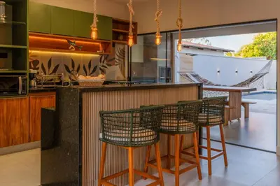 A cozinha ou kitchenette de Casa Lorenzo Preá Beach