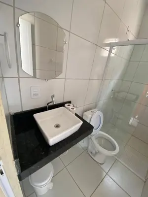 Uma casa de banho em Chico Caranguejo da Baleia