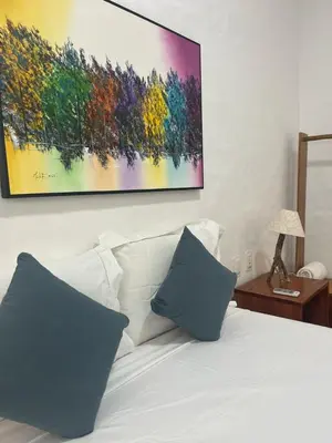 Uma cama ou camas num quarto em Prea Zen