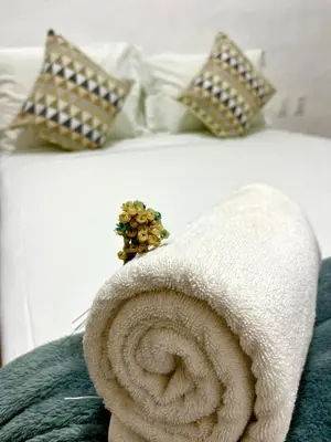 Uma cama ou camas num quarto em Prea Zen