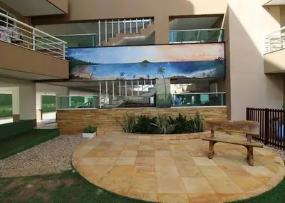 O edifício onde o apartamento está situado