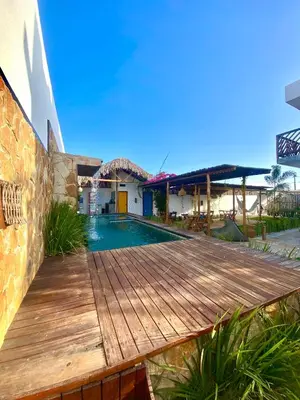A piscina em ou perto de Flats Elementus Preá