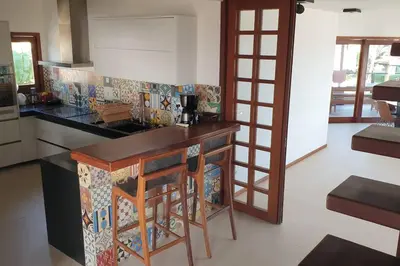 A cozinha ou kitchenette de 1st Beachfront Deluxe Apartment B102 in Dream Beach Cumbuco