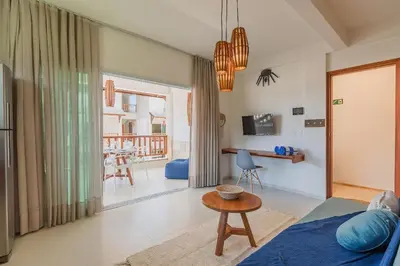 Uma televisão e/ou sistema de entretenimento em Kite Star - Apartamento duplo por Carpediem