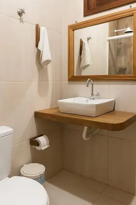 Uma casa de banho em Pousada o pescador