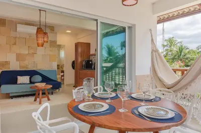 Uma área de estar em Kite Star - Apartamento moderno por Carpediem
