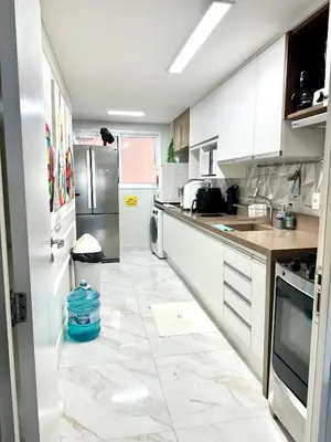 A cozinha ou kitchenette de Paraíso Beach - Terramaris - Apartamento frente mar, pé na areia, próximo ao Beach Park