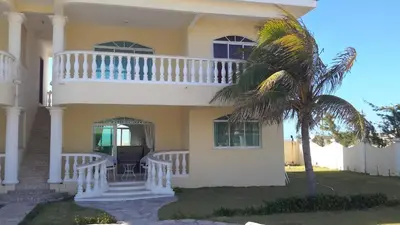 Uma varanda ou terraço em Apartamento 150m da praia de Canoa Quebrada