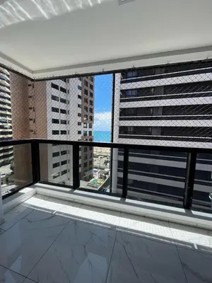 Uma varanda ou terraço em Flat Atlântico 405