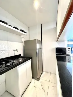 A cozinha ou kitchenette de Flat Atlântico 405