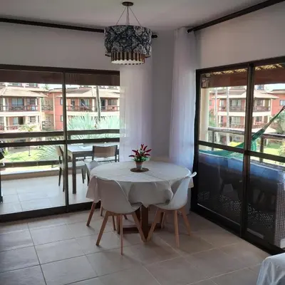 Uma área de estar em Cumbuco Dream Village 503v