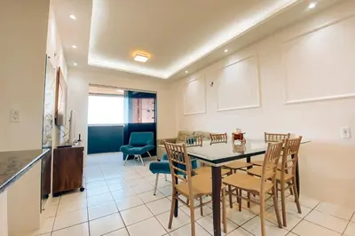 Uma área de estar em Apartamento com vista para o Mar