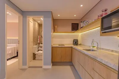 A cozinha ou kitchenette de Crystal Park #206 - Quádruplo por Carpediem