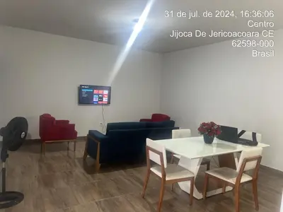 Uma área de estar em Casa grande com 3 suites - Lagoa do Paraiso - Jijoca de Jericoacoara