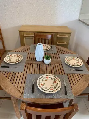 A planta de Flat Marezzi - Pé na areia - Taíba CE