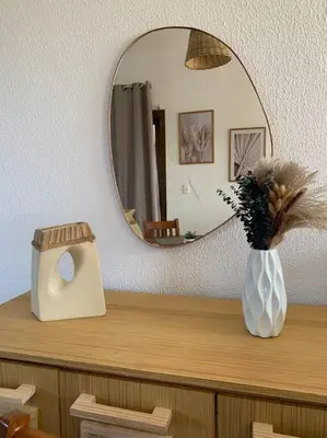 A planta de Flat Marezzi - Pé na areia - Taíba CE