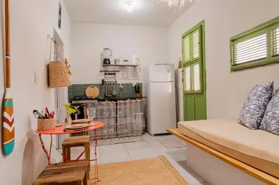 A cozinha ou kitchenette de Chalé dos Ventos Preá - CE