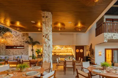 Uma área de estar em Saluz Boutique Hotel