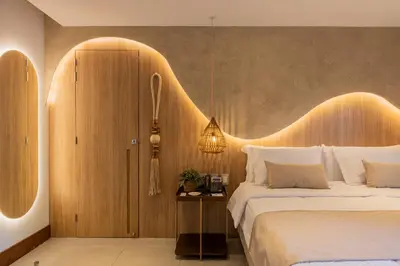 Uma cama ou camas num quarto em Saluz Boutique Hotel