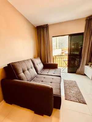 Uma área de estar em Studio 207 Praia de Iracema