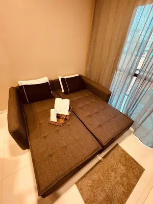 Uma cama ou camas num quarto em Studio 207 Praia de Iracema
