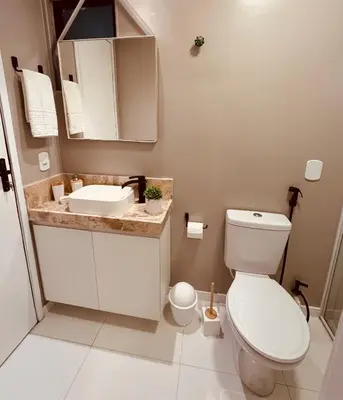 Uma casa de banho em Studio 207 Praia de Iracema