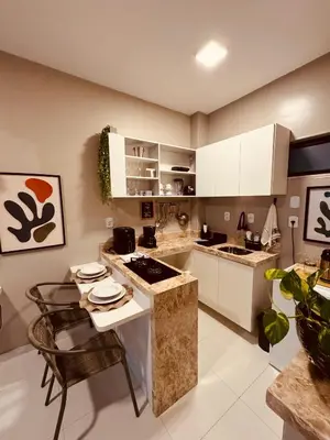 A cozinha ou kitchenette de Studio 207 Praia de Iracema