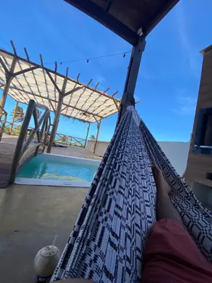 A piscina em ou perto de Praia da Baleia Vista Mar