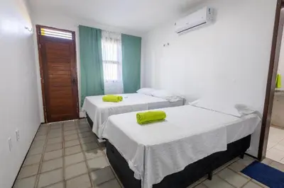 Uma cama ou camas num quarto em Casa de Imperator