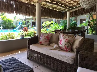 Uma área de estar em Casa Cauipe Cumbuco