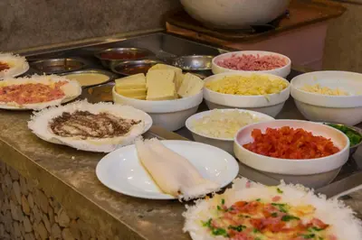 Refeições no hotel ou nas proximidades