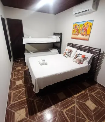 Uma cama ou camas num quarto em Solar de Jeri