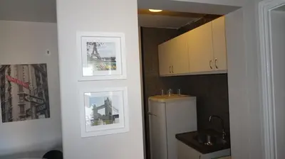 A cozinha ou kitchenette de Via Venetto Flat - no melhor bairro de Fortaleza