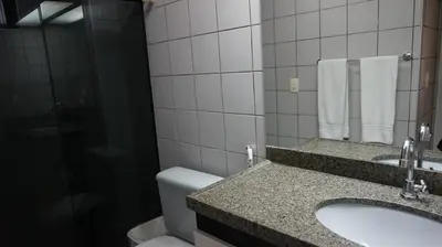 Uma casa de banho em Via Venetto Flat - no melhor bairro de Fortaleza