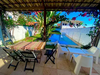 A piscina em ou perto de Casa 3 Quartos, 50 metros Da Praia
