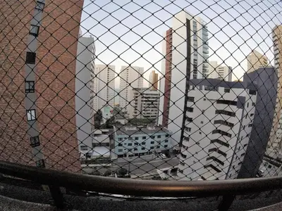 Uma vista geral de Fortaleza ou a vista da cidade a partir do apartamento