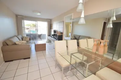 Uma área de estar em Praia Iracema Apartment