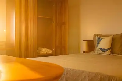 Uma cama ou camas num quarto em Arara house 4