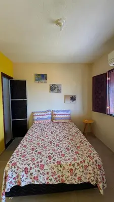 Uma cama ou camas num quarto em Casa da Duna Moitas-Icaraizinho de Amontada Ceará