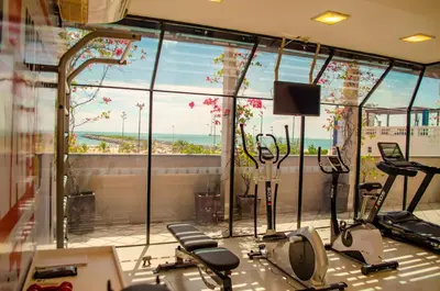 O centro de fitness e/ou as comodidades de fitness de Hotel Sonata de Iracema
