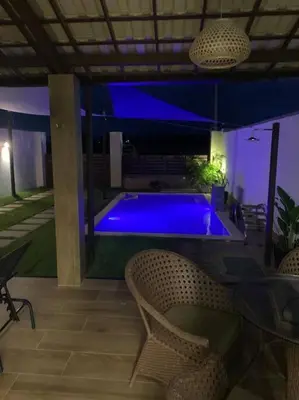 A piscina em ou perto de Casinha Azul Taiba