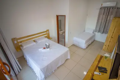 Uma cama ou camas num quarto em Villa Coco Beach Preá