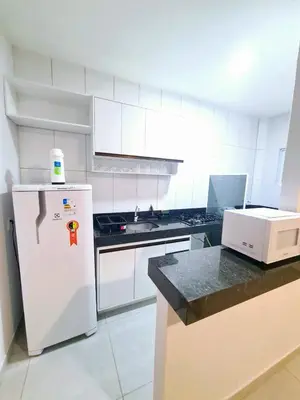 A cozinha ou kitchenette de Brisa do Preá- 700m da Praia do Preá -12km de Jeri