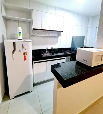 A cozinha ou kitchenette de Brisa do Preá- 700m da Praia do Preá -12km de Jeri