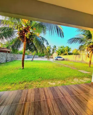 Um jardim no exterior de Brisa do Preá- 700m da Praia do Preá -12km de Jeri