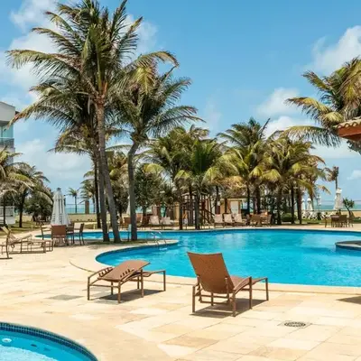 Tenha a praia aos seus pés - Apê na Areia com banheira