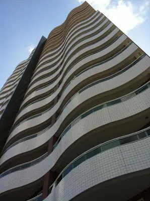 O edifício onde a casa de férias está situado